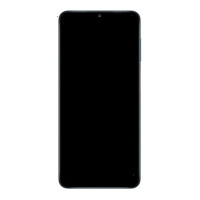 Дисплей для Samsung A127 Galaxy A12 2021 (GH82-26485A) с сенсорным стеклом в рамці (Черный) Сервісний оригінал