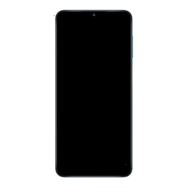 Дисплей для Samsung A127 Galaxy A12 2021 (GH82-26485A) с сенсорным стеклом в рамке (Черный) Сервисный оригинал