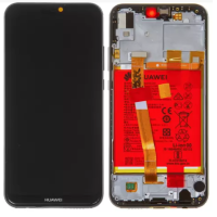 Дисплей для Huawei P20 Lite Dual Sim (ANE-L21 | ANE-LX1) | Nova 3e з сенсорним склом в рамці з акумулятором (Чорний) Сервісн ориг