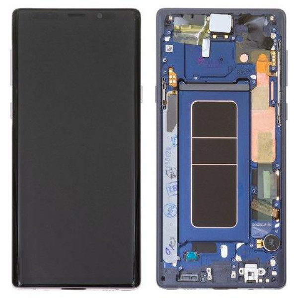 Дисплей для Samsung N960 Galaxy Note 9 с сенсорным стеклом в рамке (Голубой) Оригинал
