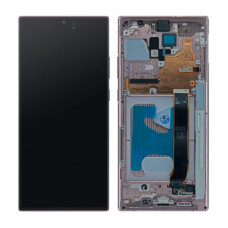 Дисплей для Samsung N985 Galaxy Note 20 Ultra с сенсорным стеклом в рамке (Бронзовый) Сервисный оригинал
