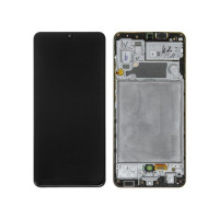 Дисплей для Samsung GH82-26193A Samsung A325 Galaxy A32 з сенсорным стеклом (Черный) Сервісний оригінал