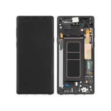 Дисплей для Samsung N960 Galaxy Note 9 с сенсорным стеклом в рамке (Черный) Сервисный оригинал