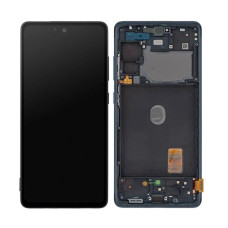 Дисплей для Samsung G780 Galaxy S20 с сенсорным стеклом в рамке (Черный) OLED