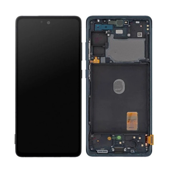 Дисплей для Samsung G780 Galaxy S20 с сенсорным стеклом в рамке (Черный) OLED