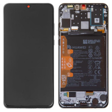 Дисплей для Huawei P30 Lite | Nova 4e с сенсором в рамке с аккумулятором (Синий) Сервисный оригинал
