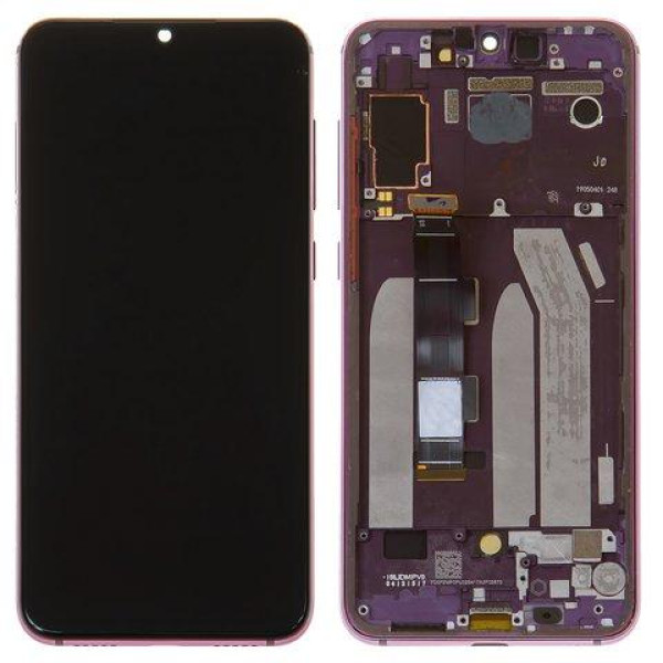 Дисплей для Xiaomi Mi9 SE | M1903F2G з сенсорним склом в рамці (Фіолетовий) Сервісний оригінал
