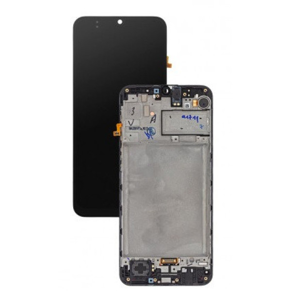 Дисплей для Samsung A40s | A407 | M21 | M215 | M30 | M305 | M30s | M307 | M31 | M315 з сенсором в рамці(Чорний) Сервісний оригінал