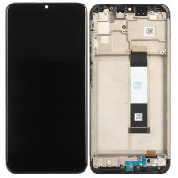 Дисплей для Xiaomi Redmi 9T | Poco M3 с тачскрином и корпусной рамкой (Черный) Сервисный оригинал