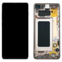Дисплей для Samsung G975 Galaxy S10 Plus (GH82-18849B) с сенсорным стеклом в рамке (Белый) Сервисный ориг