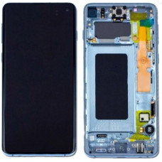 Дисплей для Samsung GH82-18849C G975 Galaxy S10 Plus с сенсором в рамке (Голубой) Сервисный оригинал