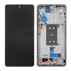 Дисплей для Xiaomi 11T с сенсорным стеклом в рамке (Серый) Сервисный оригинал