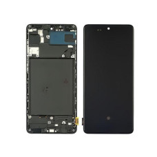 Дисплей Samsung A715 Galaxy A71 (2020) с сенсорным стеклом в рамке (с широким ободком) (OLED)