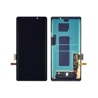 Дисплей для Samsung Note 9 с черным тачскрином (переклеенное стекло) (Черный) Оригинал