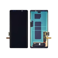 Дисплей для Samsung Note 9 с черным тачскрином (переклеенное стекло) (Черный) Оригинал