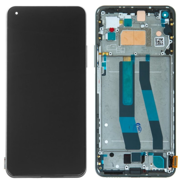 Дисплей для Xiaomi Mi 11 Lite с тачскрином и корпусной рамкой (Черным) Оригинал Китай