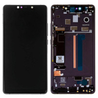 Дисплей для Xiaomi Mi8 SE с сенсорным стеклом в рамке (Черный) Сервисный оригинал