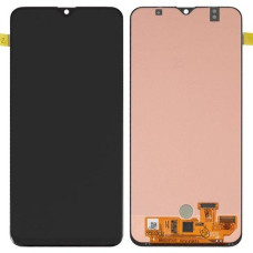 Дисплей для Samsung A307 Galaxy A30s 2019 с сенсорным стеклом (Черный) HeX AMOLED (small glass)