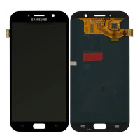 Дисплей для Samsung A720F Galaxy A7 (2017) з сенсорним склом (Чорний) OLED