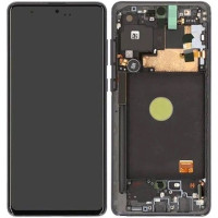 Дисплей GH82-22192B Samsung N770 Galaxy Note 10 Lite с сенсором в рамке (Серебряный) Сервисный оригинал