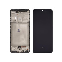Дисплей для Samsung A315 Galaxy A31 (2020) с сенсорным стеклом в рамке (Черный) Сервисный Оригинал
