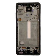 Дисплей для Samsung A525 Galaxy A52 2021 | GH82-25524A  с сенсорным стеклом в рамке (Черный) Сервисный Оригинал