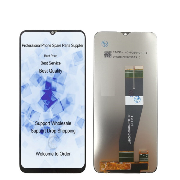Дисплей для Samsung SM-A037G Galaxy A03s (2021) с сенсорным стеклом (Черный) Сервисный оригинал