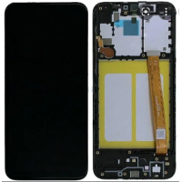 Дисплей Samsung SM-A202F Galaxy A20e (2019) з сенсорним склом в рамці (Чорний) INCELL