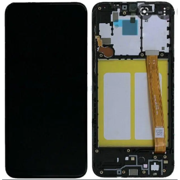 Дисплей Samsung SM-A202F Galaxy A20e (2019) с сенсорным стеклом в рамке (Черный) INCELL