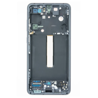 Дисплей Samsung G990 Galaxy S21 FE 5G с сенсорным стеклом в рамке (Серый) Сервисный оригинал