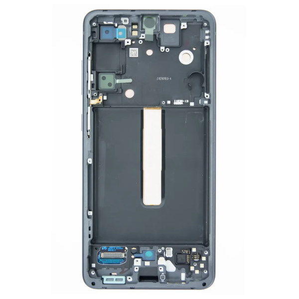 Дисплей Samsung G990 Galaxy S21 FE 5G с сенсорным стеклом в рамке (Серый) Сервисный оригинал
