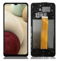 Дисплей для Samsung A022 Galaxy A02 (rev. A022F v01) с сенсорным стеклом в рамке (Черный) Оригинал Китай