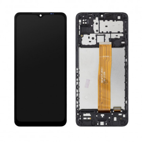 Дисплей для Samsung A022 Galaxy A02 (rev. M127F v0.1) с сенсорным стеклом в рамке (Черный) Оригинал Китай