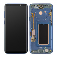Дисплей для Samsung G965 Galaxy S9 Plus с сенсорным стеклом в рамке (Синий) Сервисный оригинал