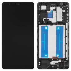 Дисплей для Samsung A013 | Galaxy A01 Core | M013 | Galaxy M01 Core с сенсором в рамке (Черный) Сервисный оригинал