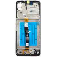Дисплей для Samsung SM-A226 Galaxy A22 5G (2021) с сенсорным стеклом в рамке (Черный) Сервисный оригинал