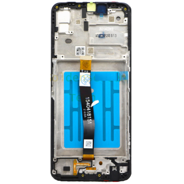 Дисплей для Samsung SM-A226 Galaxy A22 5G (2021) с сенсорным стеклом в рамке (Черный) Сервисный оригинал
