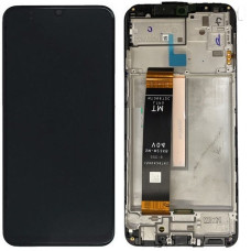 Дисплей для Samsung SM-M336 Galaxy M33 5G (2022) с сенсорным стеклом в рамке (Черный) Сервисный оригинал