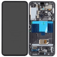 Дисплей для Samsung SM-S901 Galaxy S22 (2022) с сенсорным стеклом в рамке (Черный) Сервисный оригинал