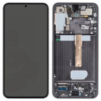 Дисплей для Samsung SM-S906 Galaxy S22 Plus (2022) з сенсорним склом в рамці (Чорний) Сервісний оригінал