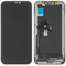 Дисплей Apple iPhone X з сенсорним склом (Чорний) HeX Hard new OLED