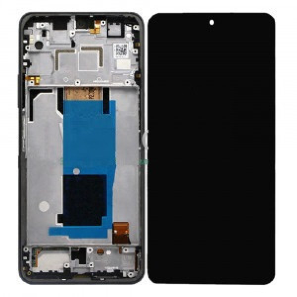 Дисплей для Xiaomi Redmi Note 11 Pro 4G з сенсорним склом в рамці (Сірий) Сервісний оригінал