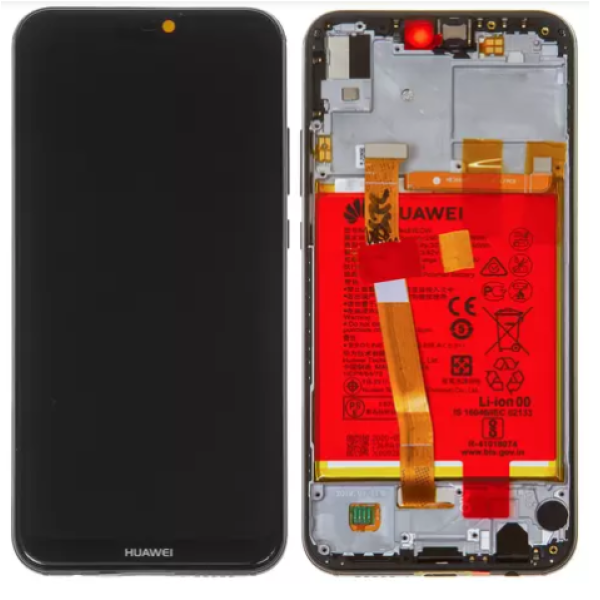 Дисплей з акумулятором Huawei P20 Lite | Nova 3 із сенсором та рамкою (Золотистий) Сервісний оригінал