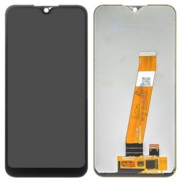 Дисплей Samsung A015M | M015 Galaxy A01 | M01 (2020) с сенсорным стеклом (Черный) Сервисный оригинал