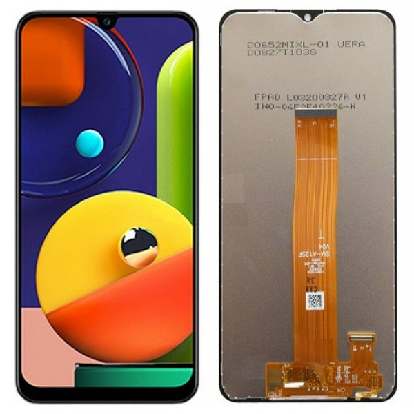 Дисплей для Samsung A022 | M022 | M127 Galaxy A02 | M02 | M12 (2021) с сенсорным стеклом (A022F V01) (Черный) Сервисный