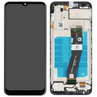 Дисплей для Samsung SM-A035F Galaxy A03 (2021) із сенсором і рамкою (Чорний) Сервісний оригінал