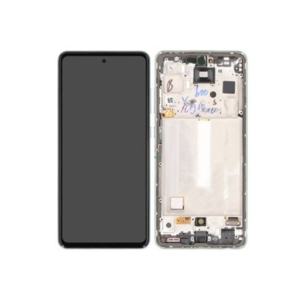 Дисплей для Samsung SM-A528 Galaxy A52s (2021) с сенсором в рамке (Зеленый) Сервисный оригинал
