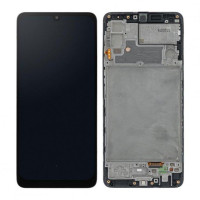 Дисплей для Samsung M225 Galaxy M22 з сенсором в рамці (Чорний) OLED