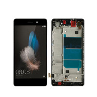 Дисплей для Huawei P8 Lite 2015 | P8 Lite 2016 с сенсорным стеклом в рамке (Черный) Оригинал Китай