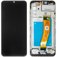 Дисплей Samsung A025 Galaxy A02s з сенсорним склом в рамці Оригінал Китай